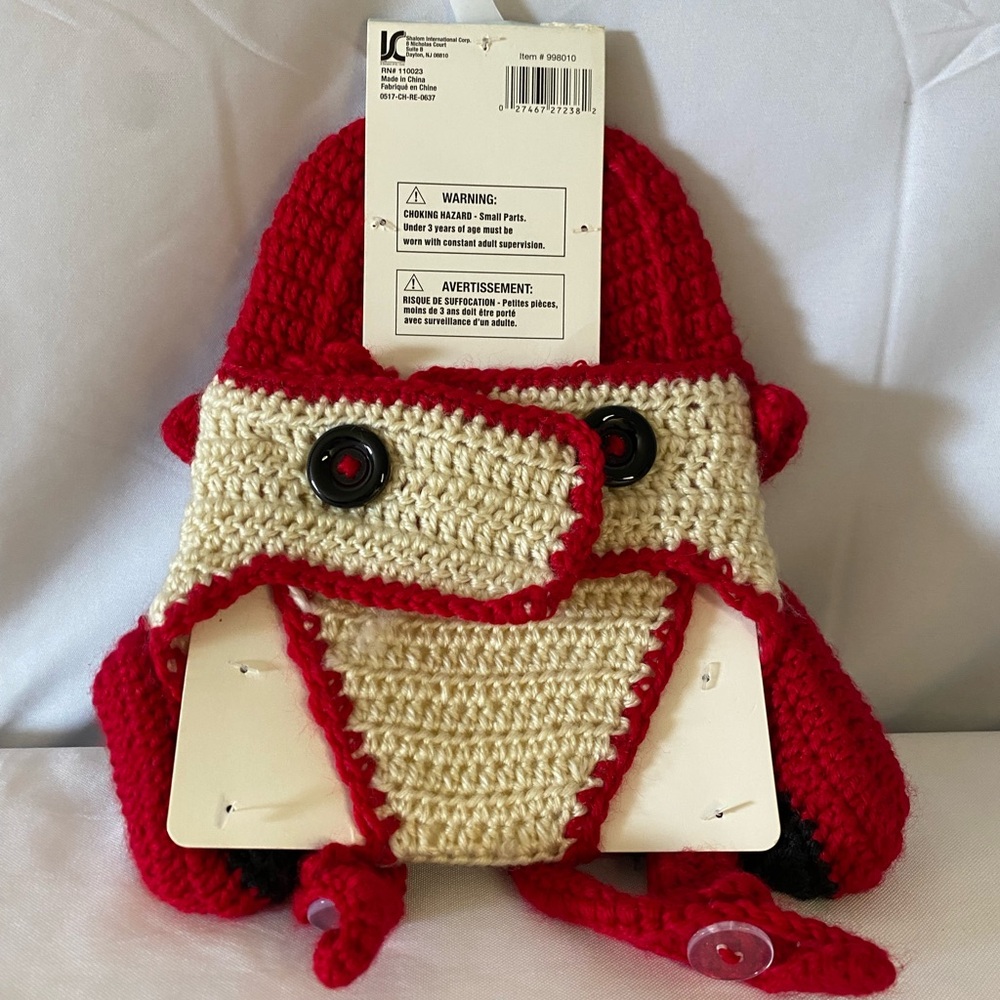 NWT hand crocheted hat, diaper cover and booties size 0-6 m. FD style - Picture 4 of 5